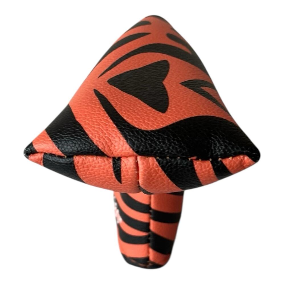 Golf 360 Degree Tiger Orange Black Blade Putter Headcover Head Cover Magnetic - Picture 4 of 9